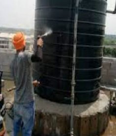 Rooftop water tank cleaning and sealing